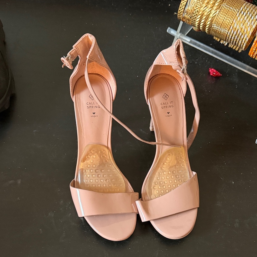 Call It Spring Blush Heeled Sandals